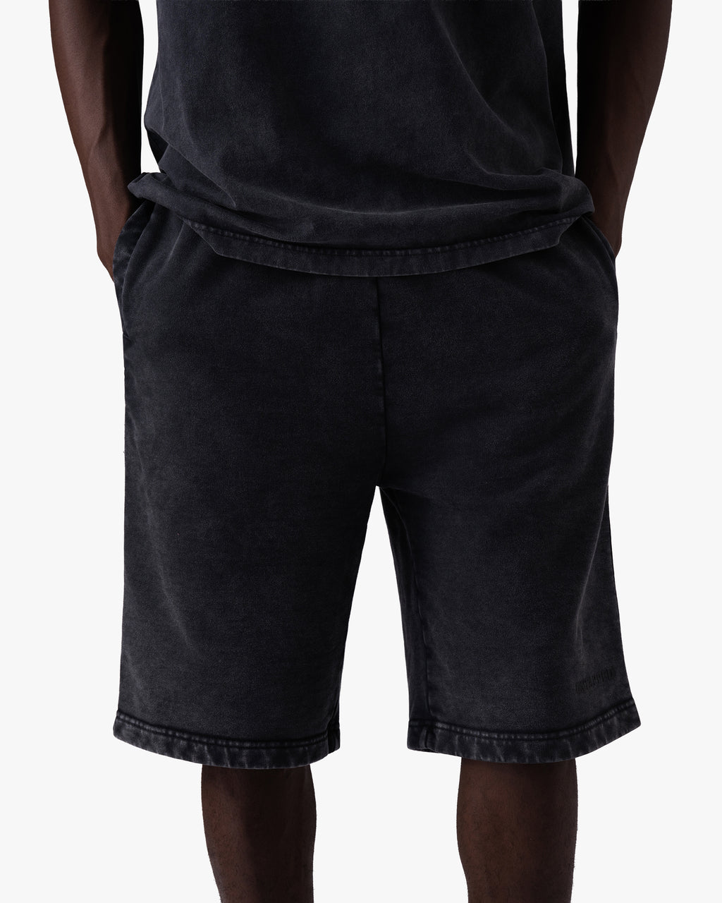 Untapped London Heritage Short in Vintage Black, heavyweight cotton shorts