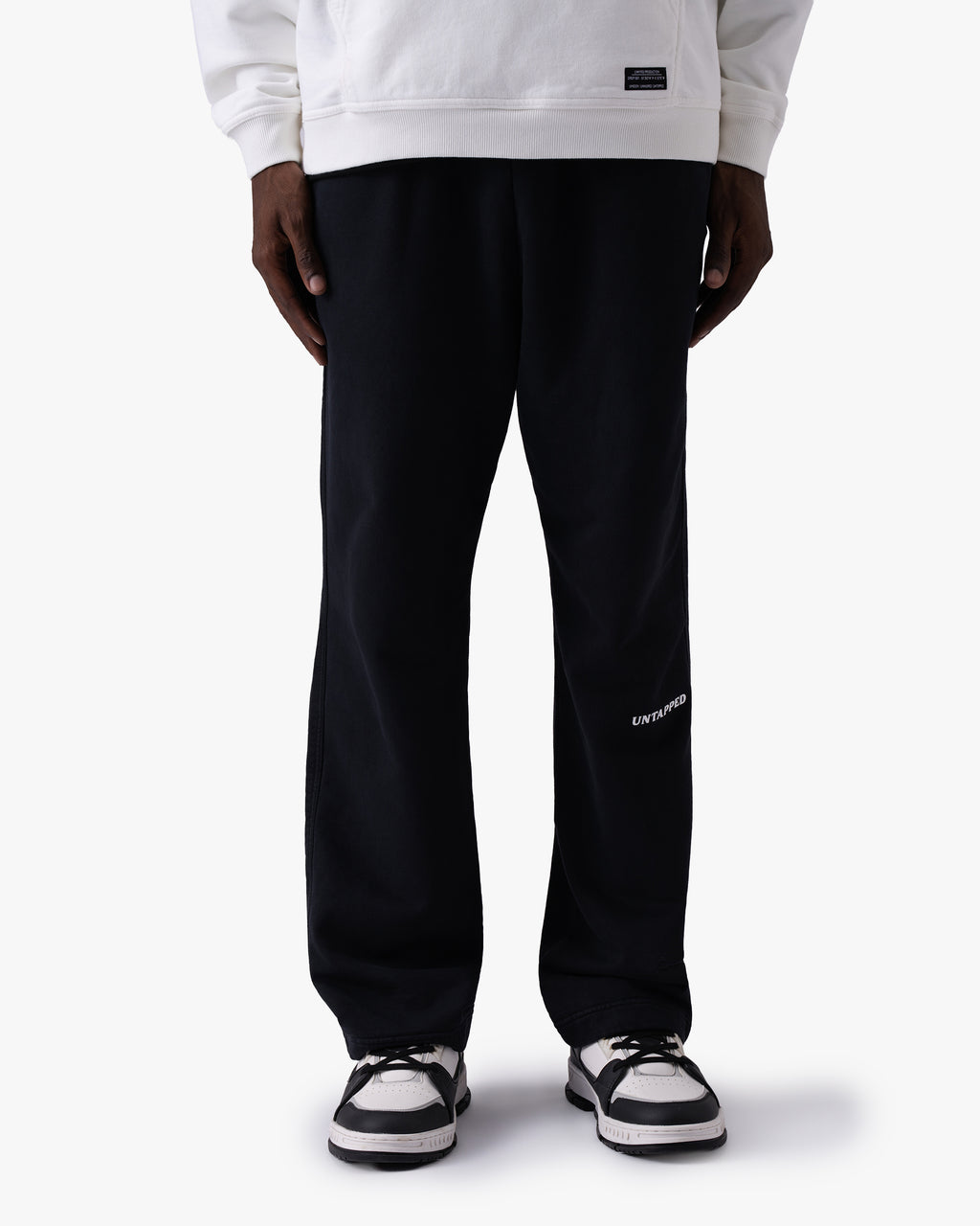 Untapped London Studio Sweatpant in Carbon Black, heavyweight cotton joggers