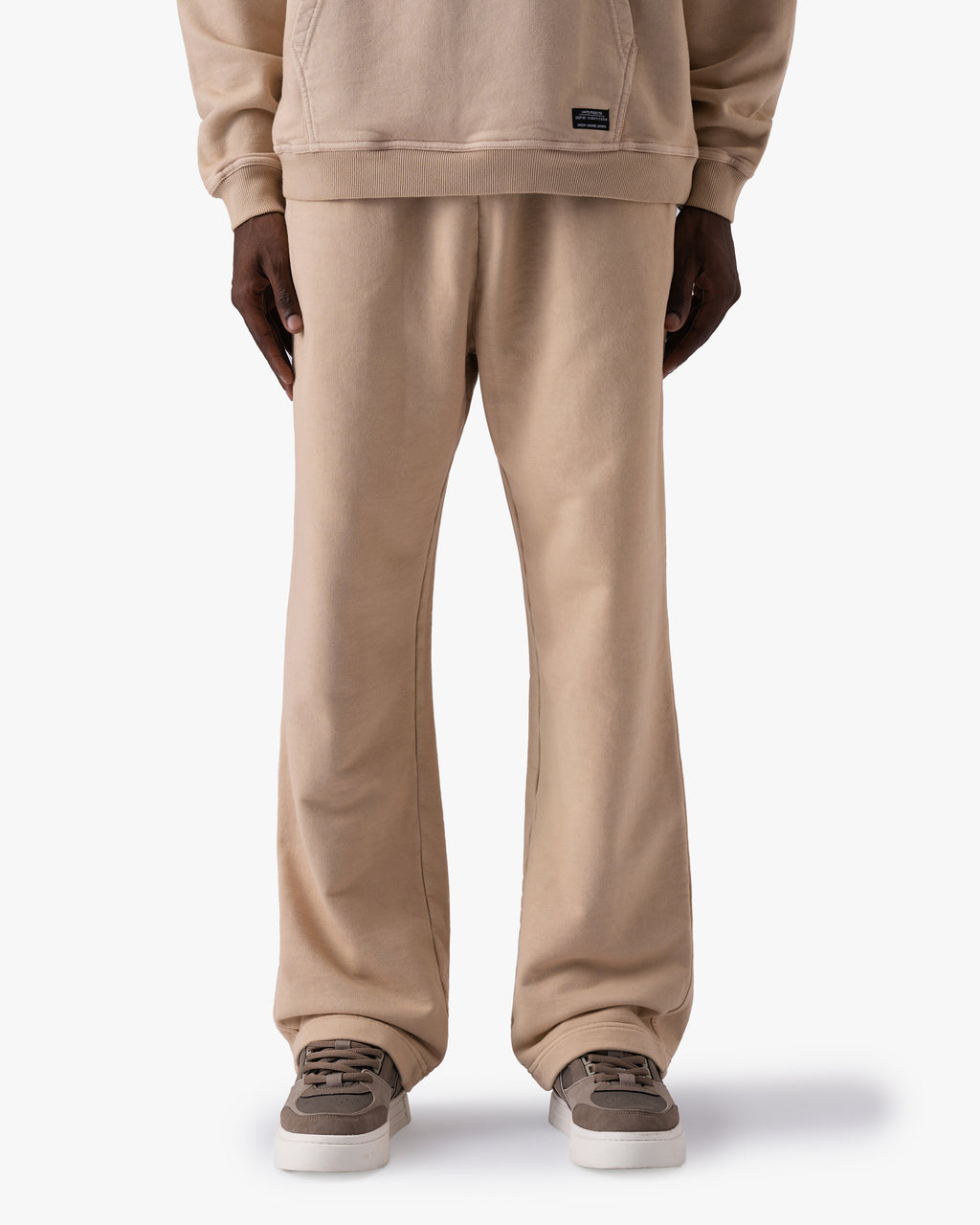 Untapped London Studio Sweatpant in Sandstone, heavyweight cotton joggers