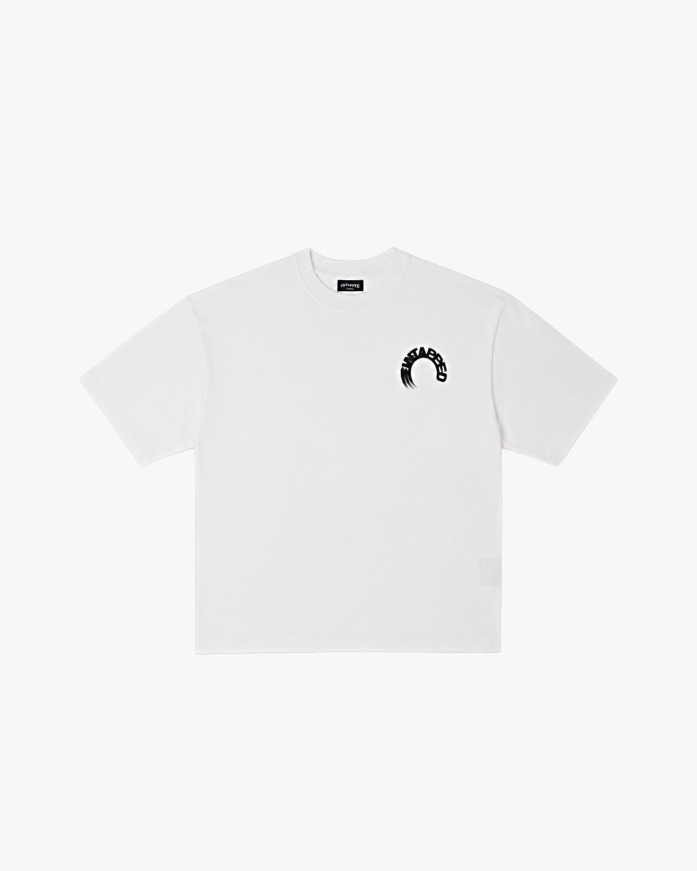 Untapped London Arc Tee in Vintage White, oversized cotton-Sorona jersey t-shirt