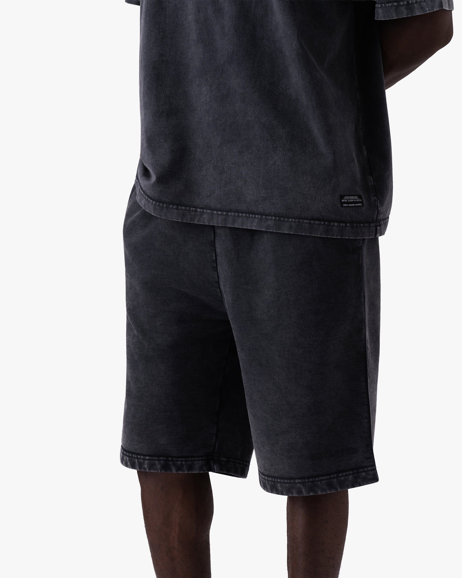 Untapped London Heritage Short in Vintage Black, heavyweight cotton shorts