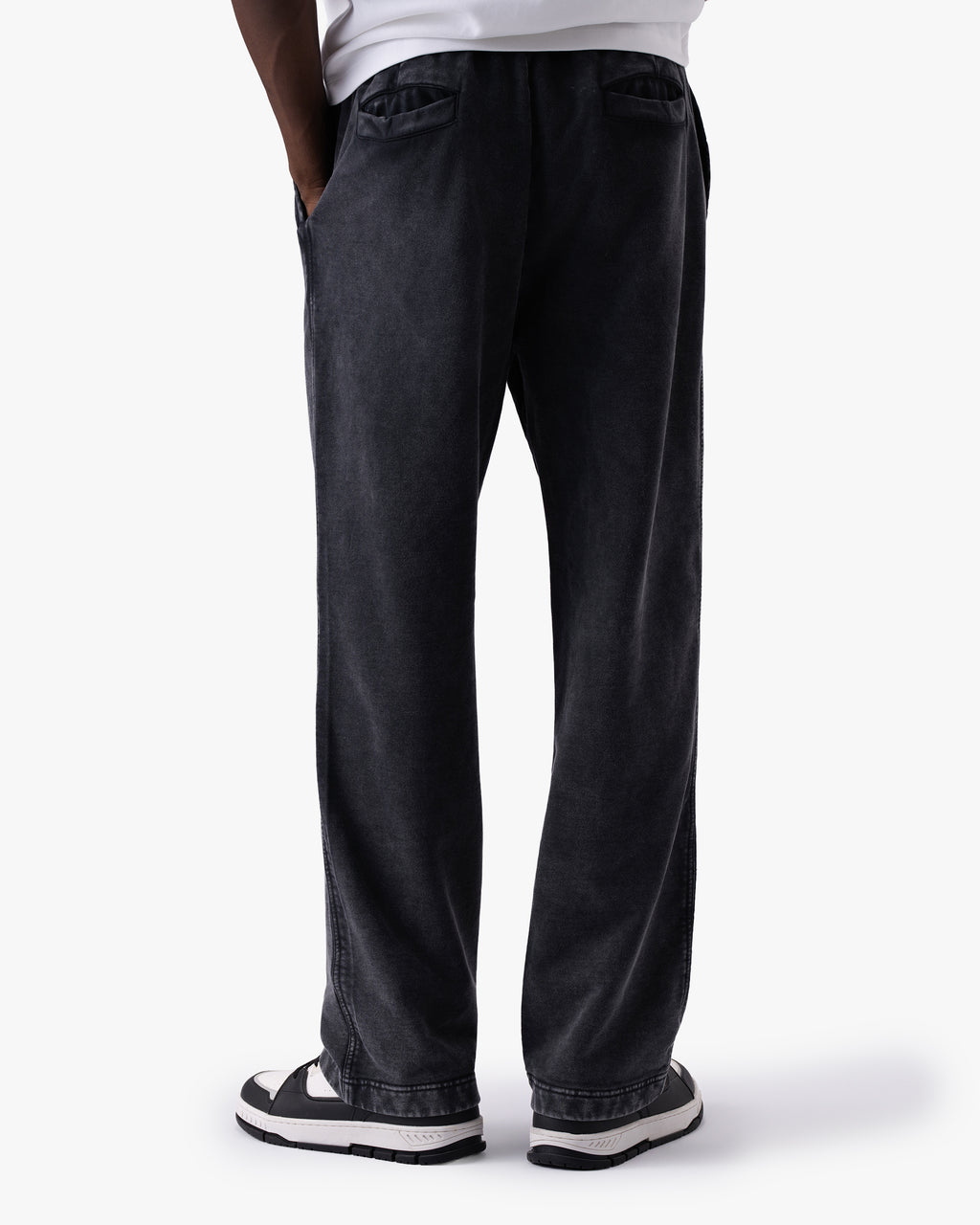 Untapped London Heritage Sweatpant in Vintage Black, heavyweight cotton joggers