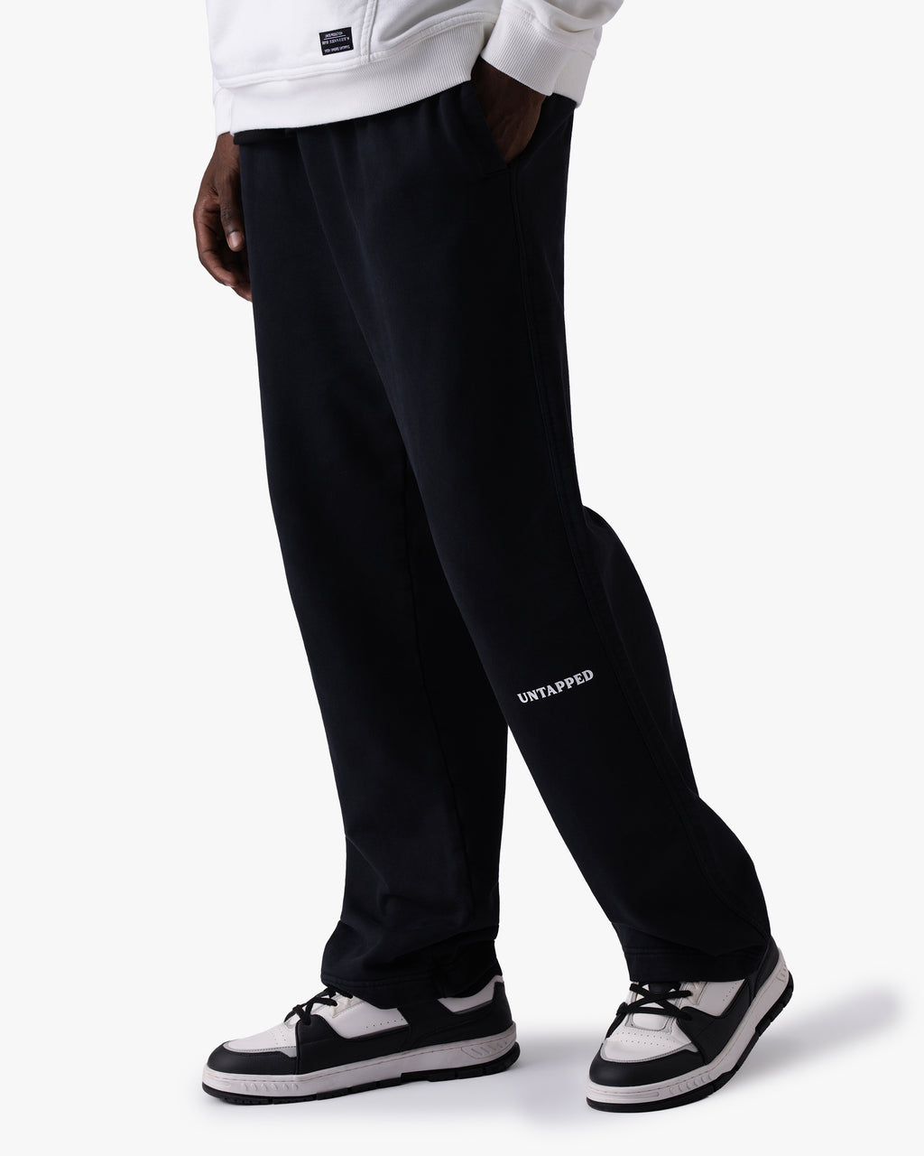 Untapped London Studio Sweatpant in Carbon Black, heavyweight cotton joggers