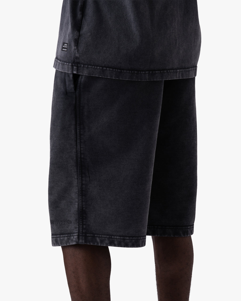 Untapped London Heritage Short in Vintage Black, heavyweight cotton shorts
