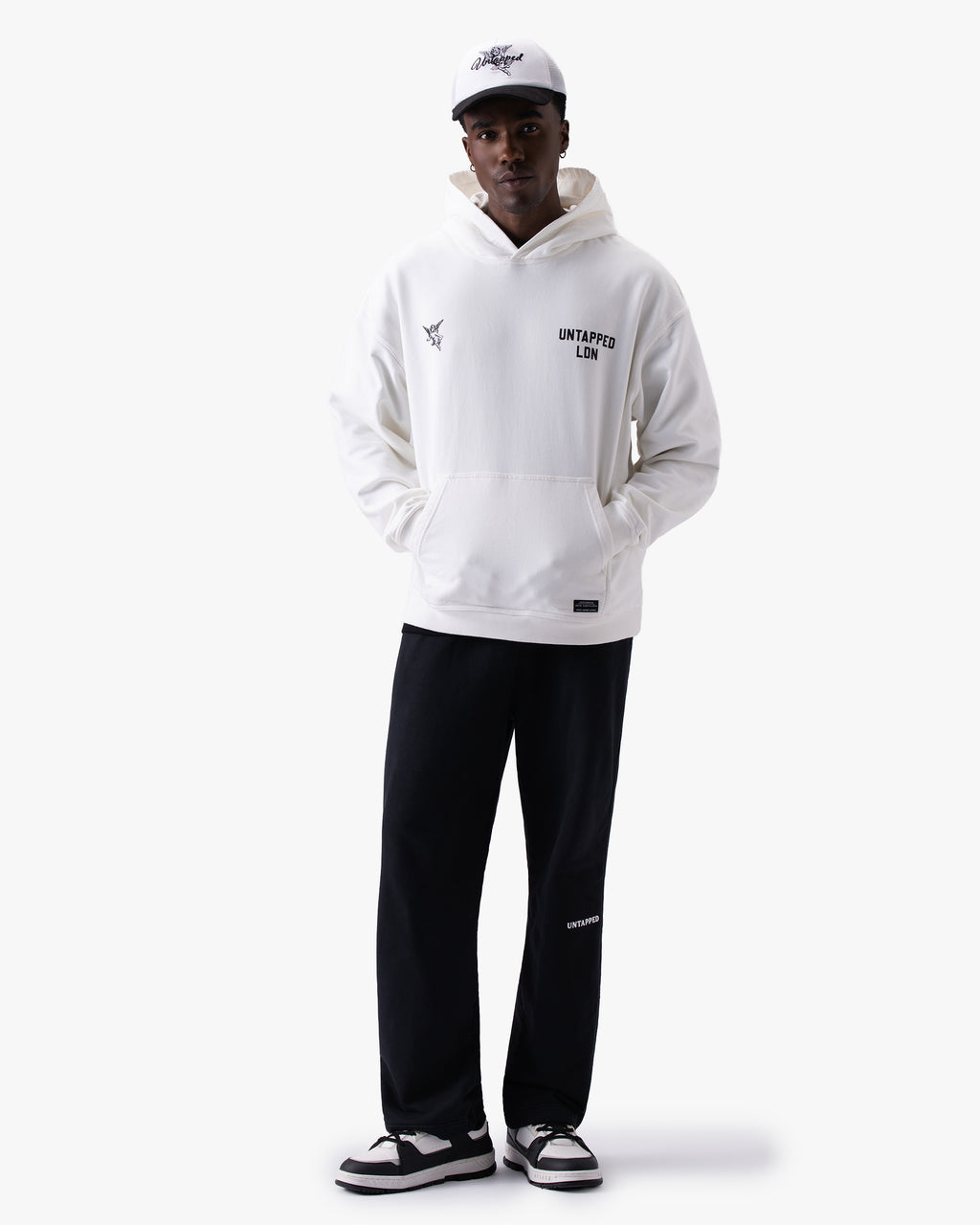 Untapped London Studio Sweatpant in Carbon Black, heavyweight cotton joggers