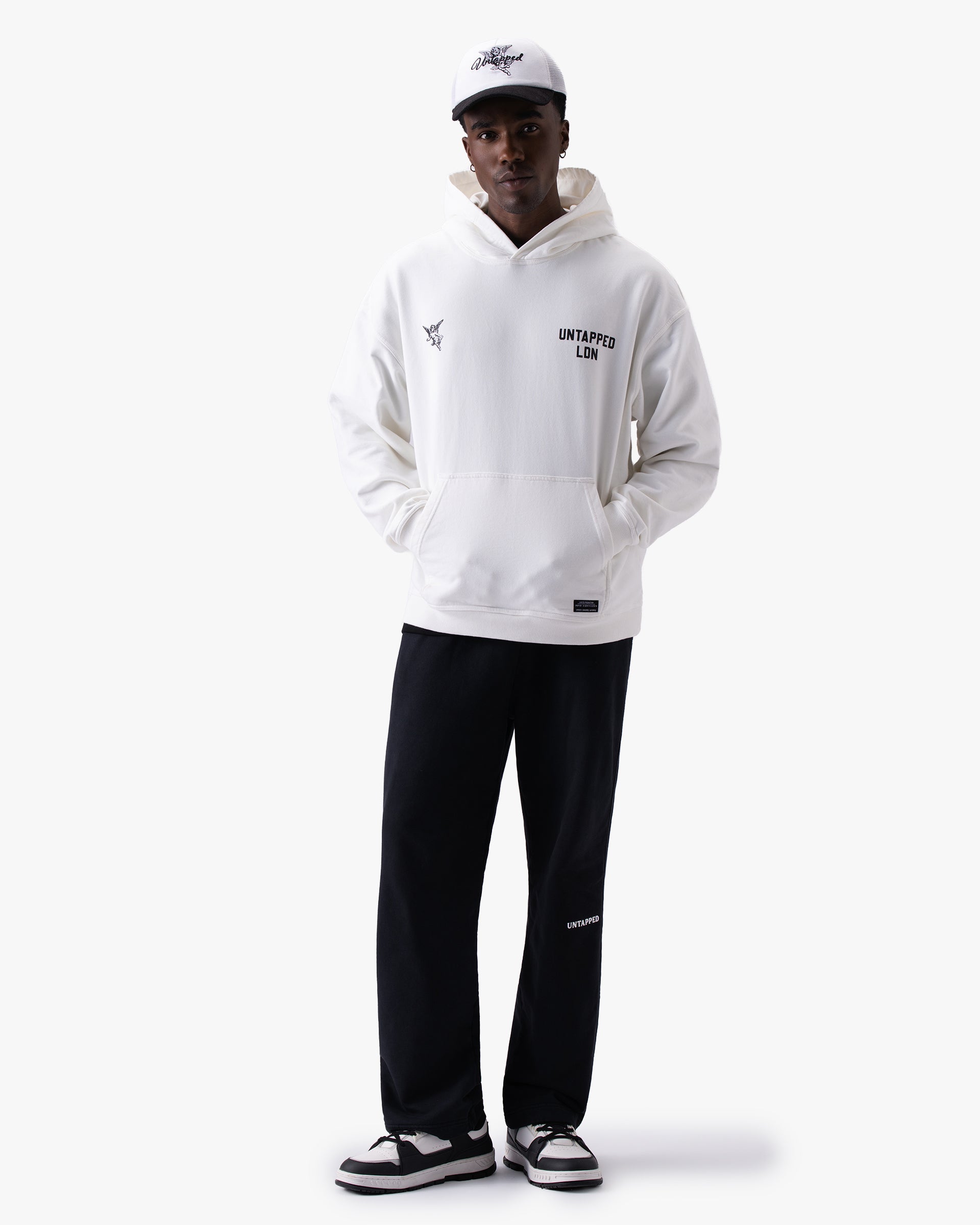 Untapped London Studio Sweatpant in Carbon Black, heavyweight cotton joggers