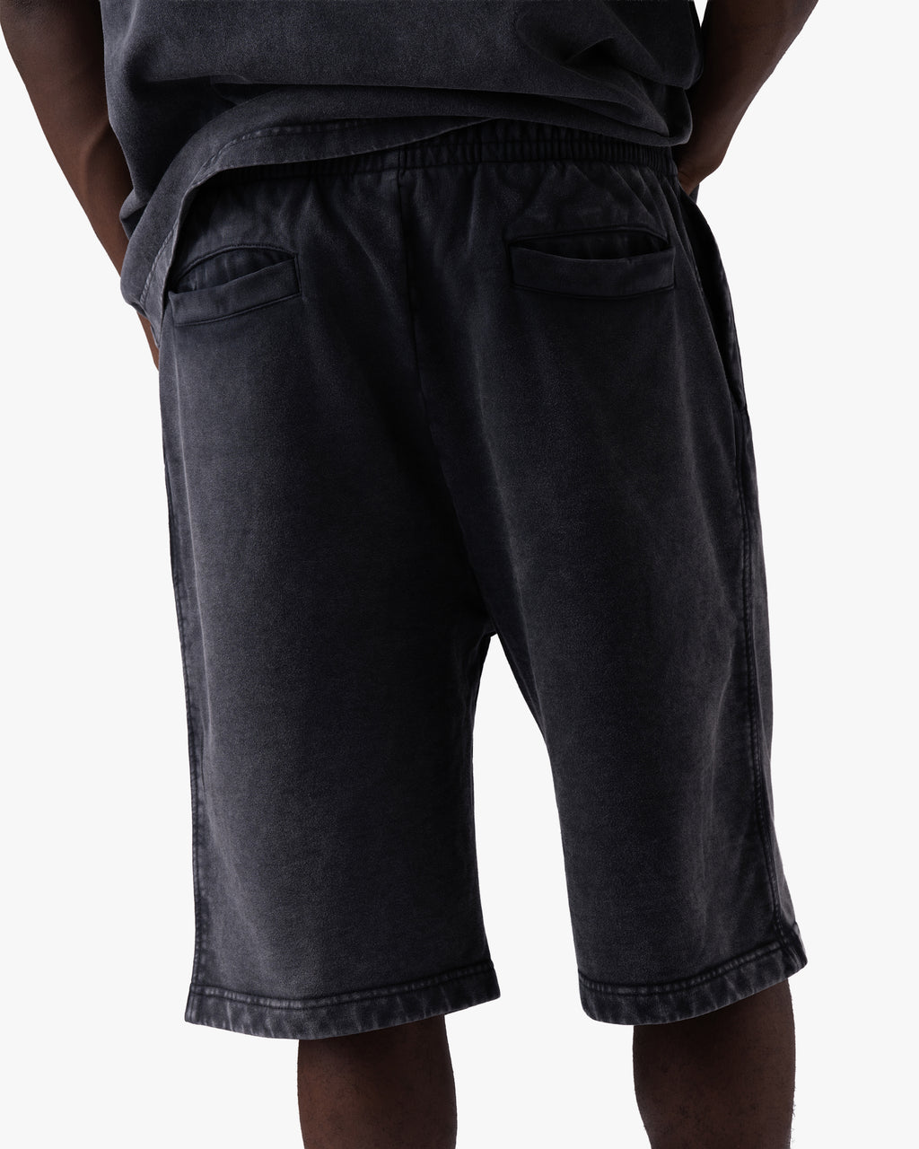Untapped London Heritage Short in Vintage Black, heavyweight cotton shorts