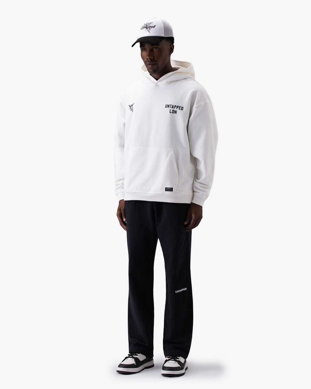 Untapped London Studio Sweatpant in Carbon Black, heavyweight cotton joggers