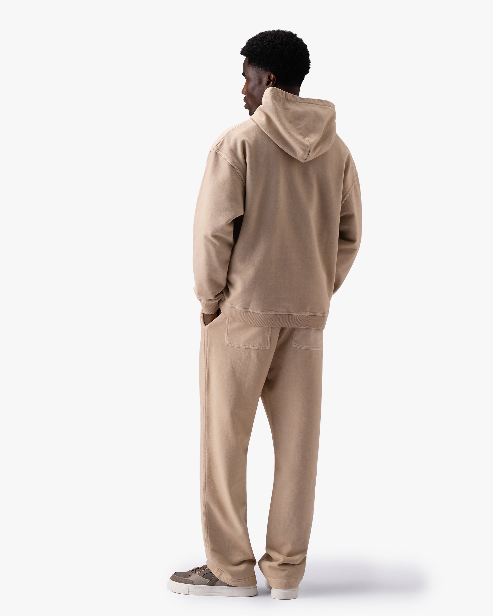 Untapped London Studio Sweatpant in Sandstone, heavyweight cotton joggers