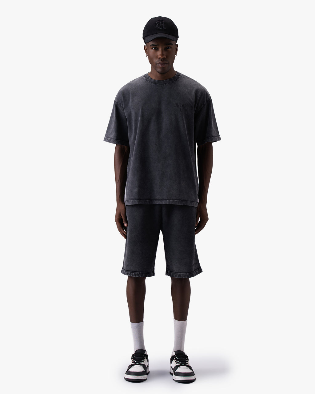 Untapped London Heritage Short in Vintage Black, heavyweight cotton shorts