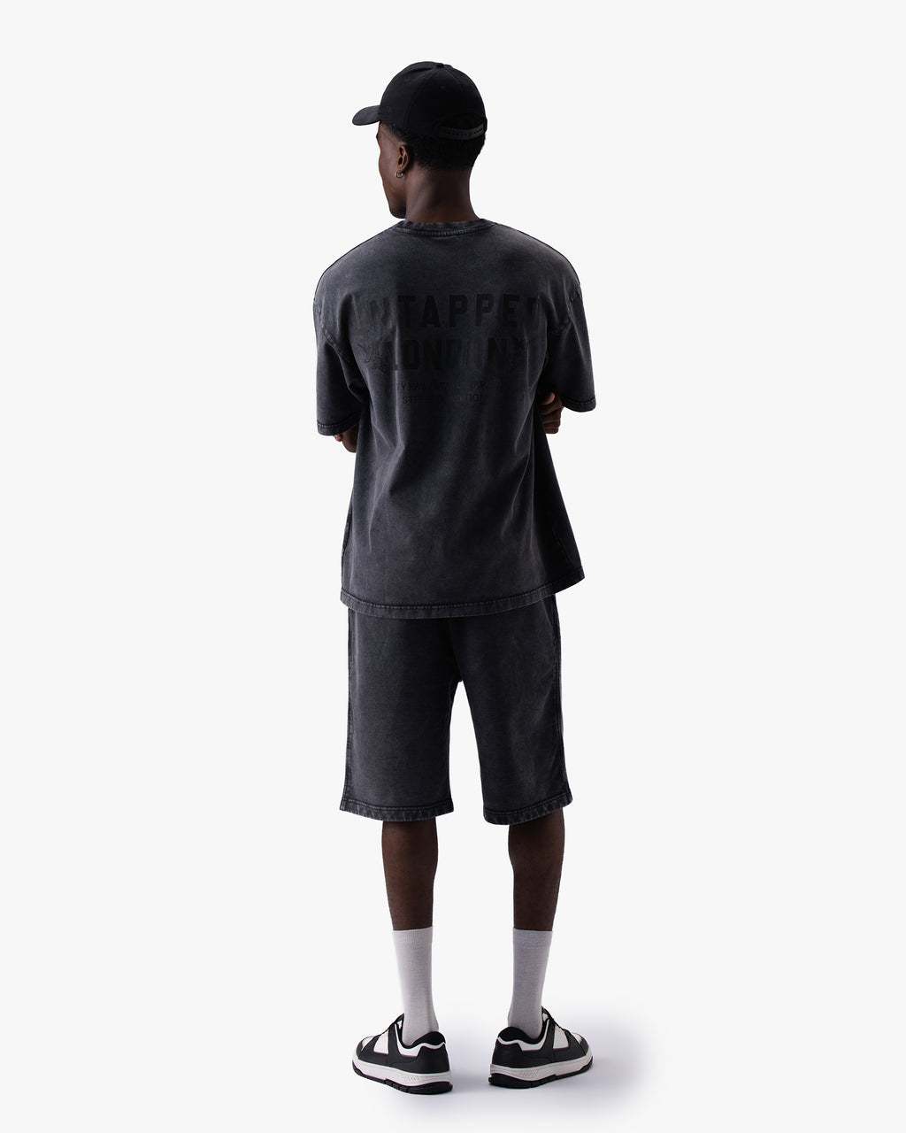 Untapped London Heritage Short in Vintage Black, heavyweight cotton shorts
