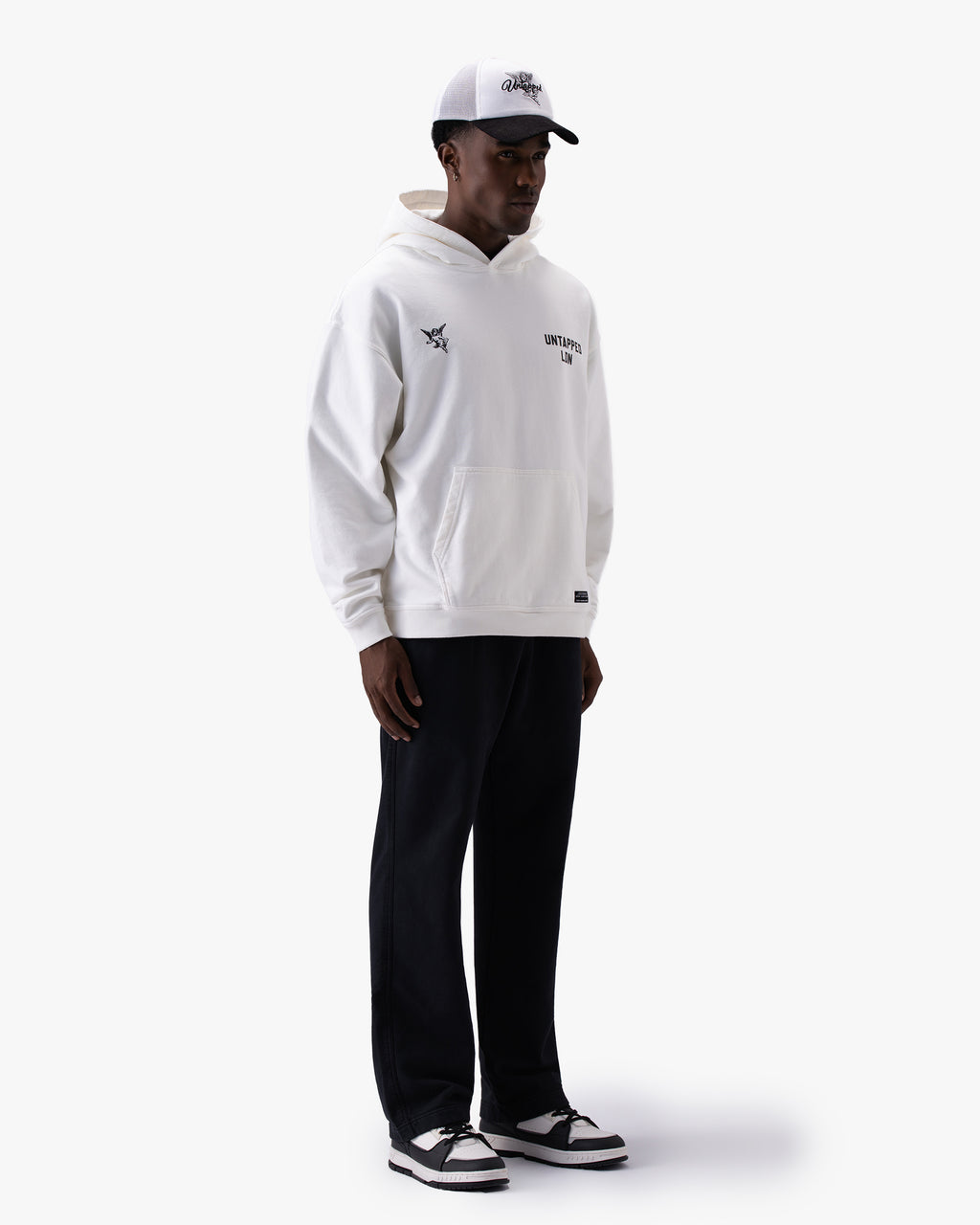 Untapped London Studio Sweatpant in Carbon Black, heavyweight cotton joggers