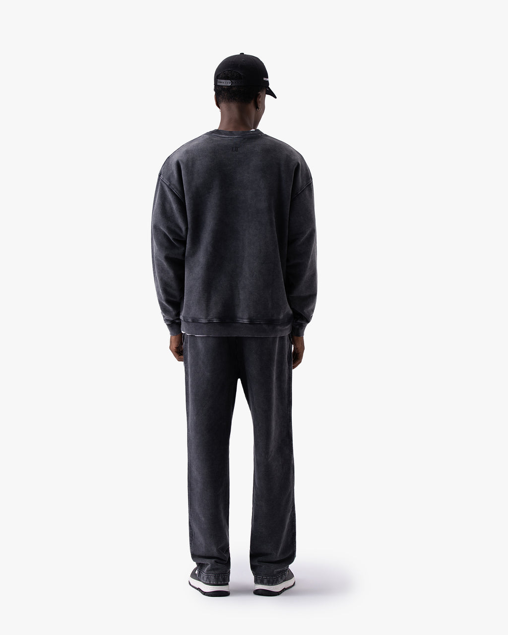 Untapped London Heritage Sweatpant in Vintage Black, heavyweight cotton joggers
