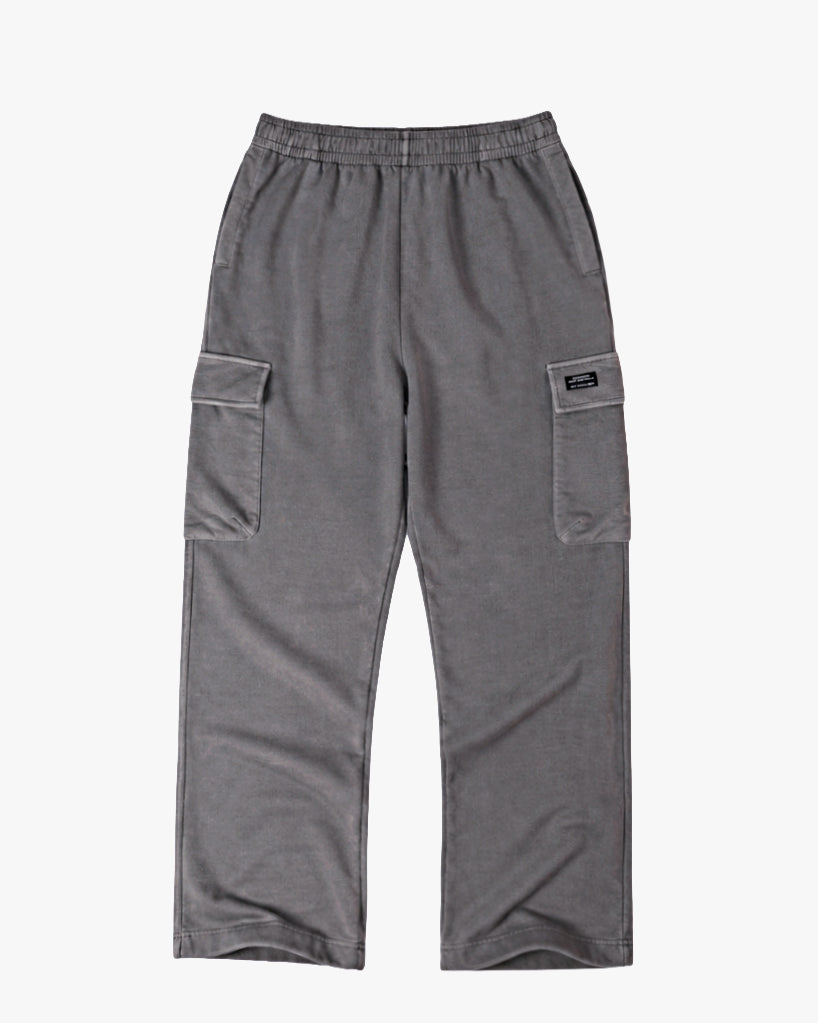 Untapped London Field Cargo trousers in Aged Grey, heavyweight cotton cargo trousers
