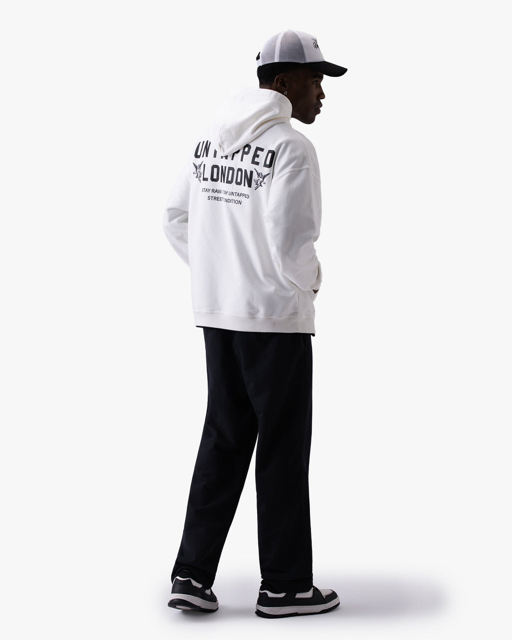 Untapped London Studio Sweatpant in Carbon Black, heavyweight cotton joggers
