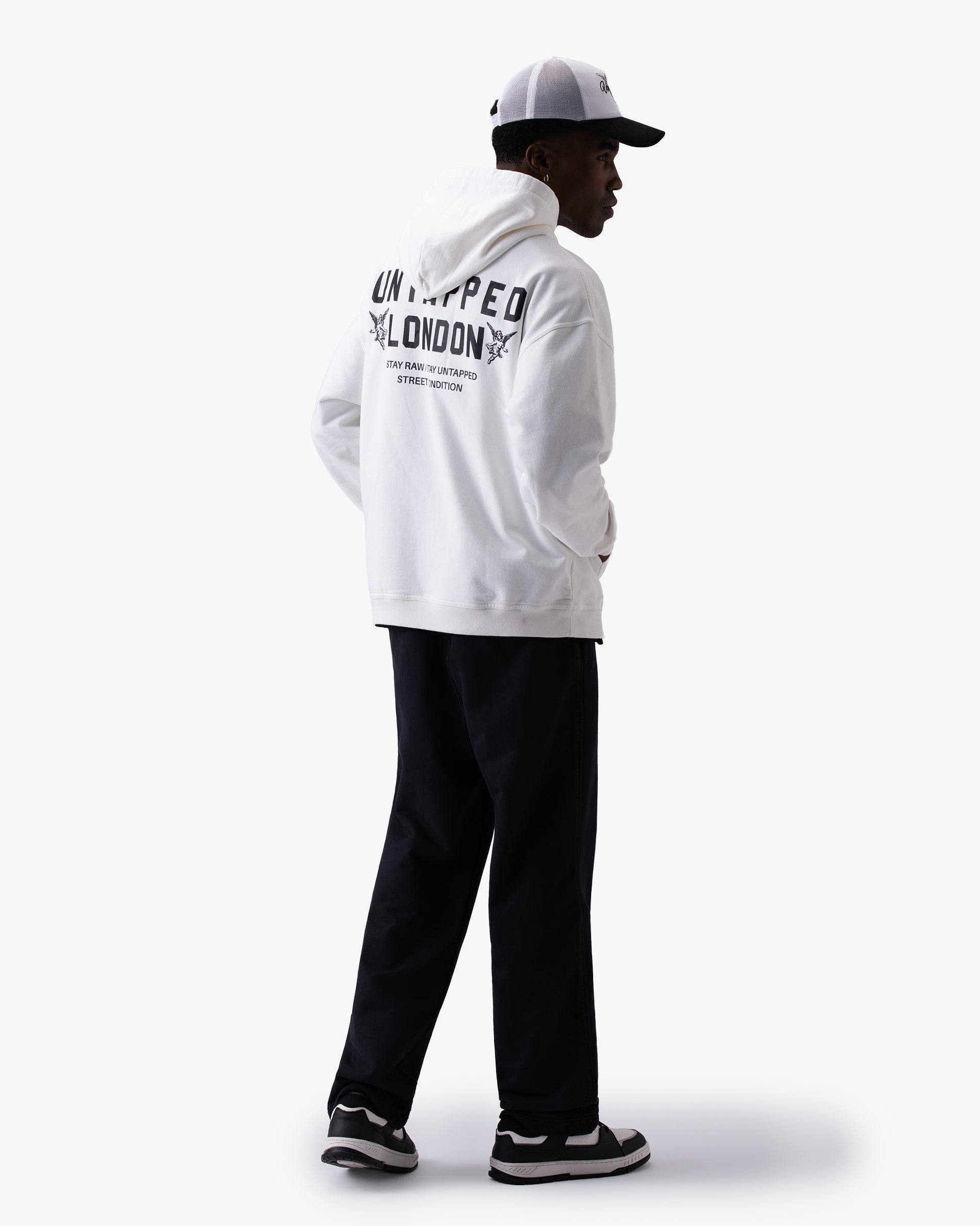 Untapped London Studio Sweatpant in Carbon Black, heavyweight cotton joggers