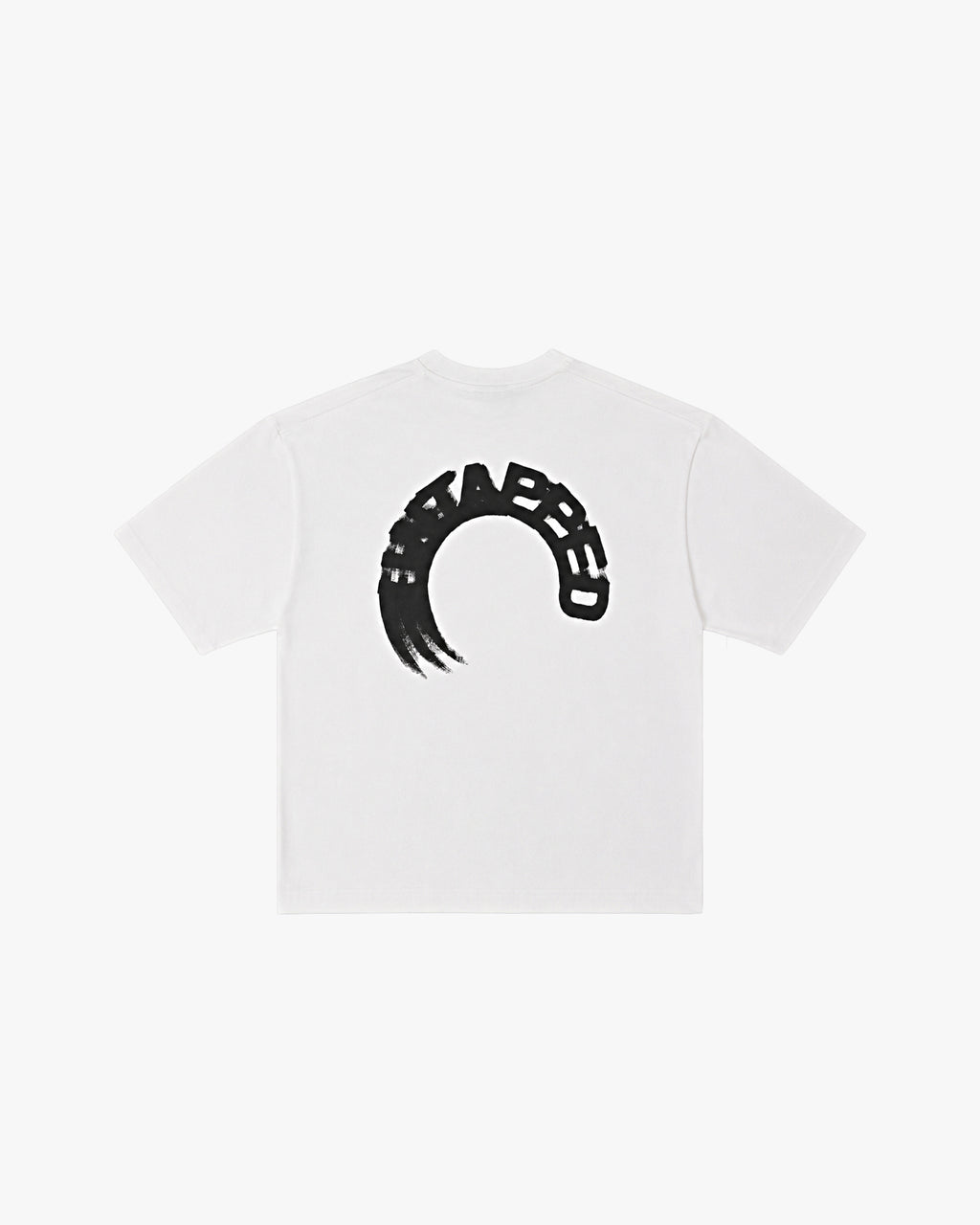 Untapped London Arc Tee in Vintage White, oversized cotton-Sorona jersey t-shirt