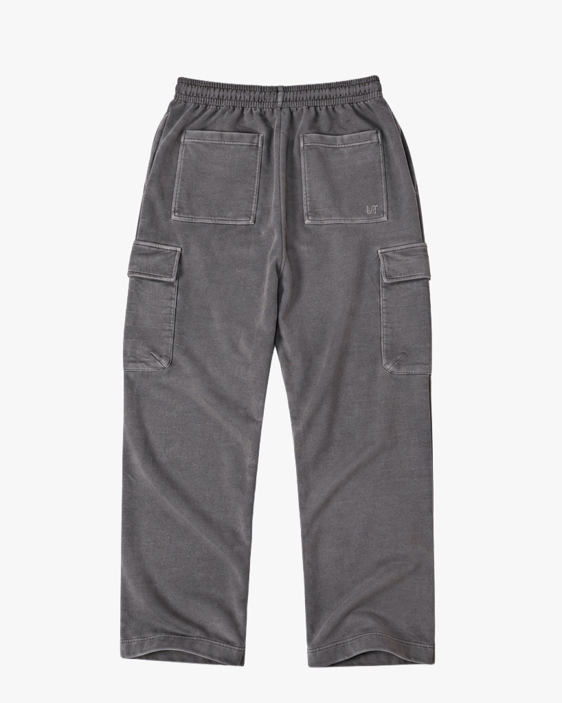 Untapped London Field Cargo trousers in Aged Grey, heavyweight cotton cargo trousers