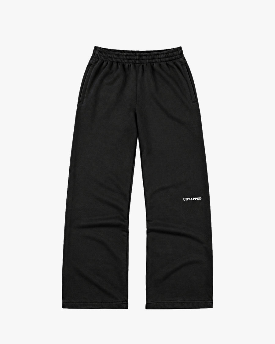 Untapped London Studio Sweatpant in Carbon Black, heavyweight cotton joggers